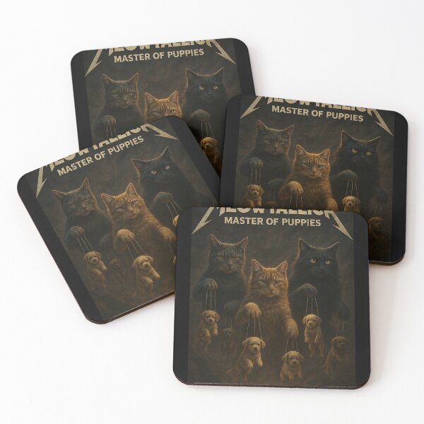 Item preview, Meowtallica: Rock Cat Parody Design for Metal and Cat Lovers designed and sold by Endthedisease.