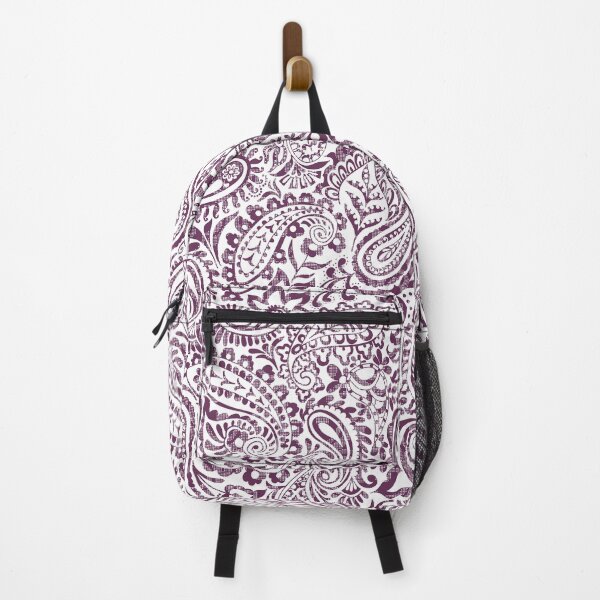 Item preview, Tear Drop Paisley-Dull Plum Eggplant Tonal Grunge Effect designed and sold by Fabricatemyart.