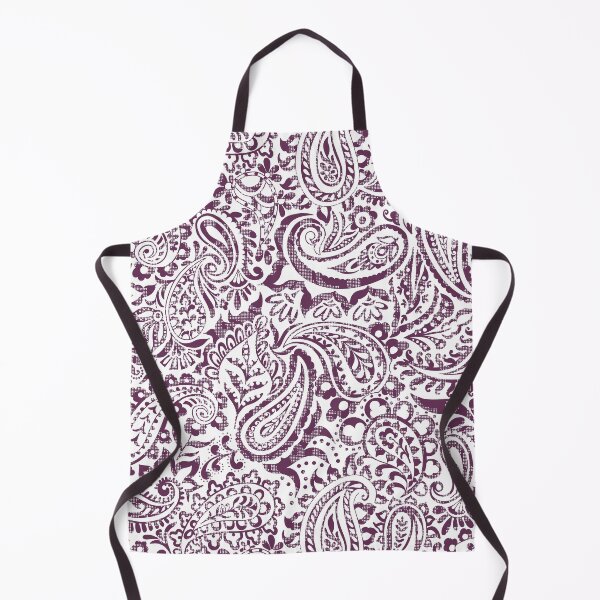 Item preview, Tear Drop Paisley-Dull Plum Eggplant Tonal Grunge Effect designed and sold by Fabricatemyart.