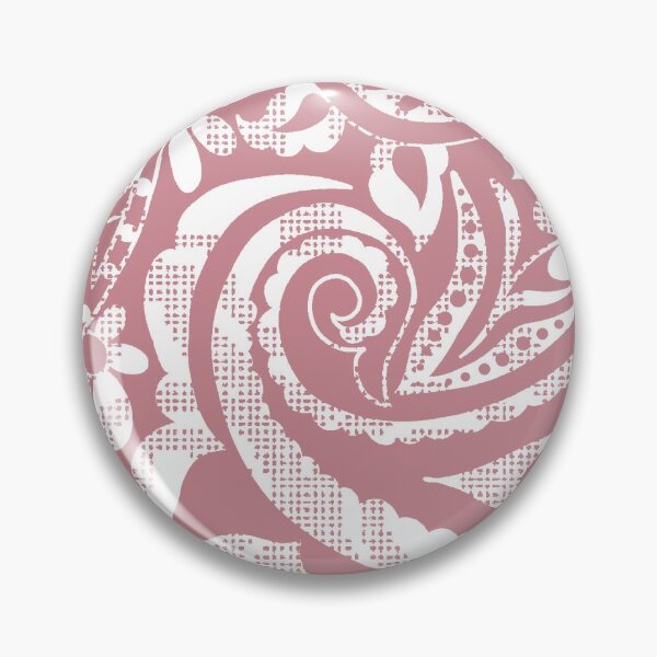 Item preview, Tear Drop Paisley-Dull Old Rose Tonal Grunge Effect Vice Versa designed and sold by Fabricatemyart.