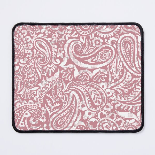 Item preview, Tear Drop Paisley-Dull Old Rose Tonal Grunge Effect Vice Versa designed and sold by Fabricatemyart.