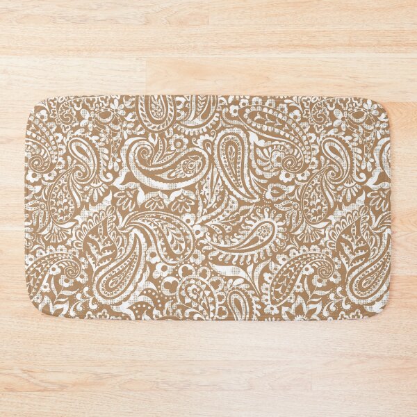 Item preview, Tear Drop Paisley-Dull Mocha Grunge Effect Vice Versa designed and sold by Fabricatemyart.