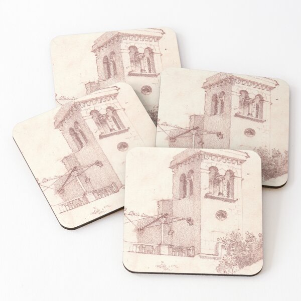 Item preview, Benedictine Monastery Croatia Drawing designed and sold by AlexQuigley.