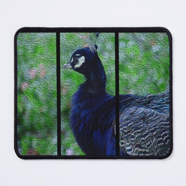 Item preview, Lifelike Painted Peacock Triptych T-Shirt | Vibrant Artistic Bird Design Tee designed and sold by Styler Creative Studio.