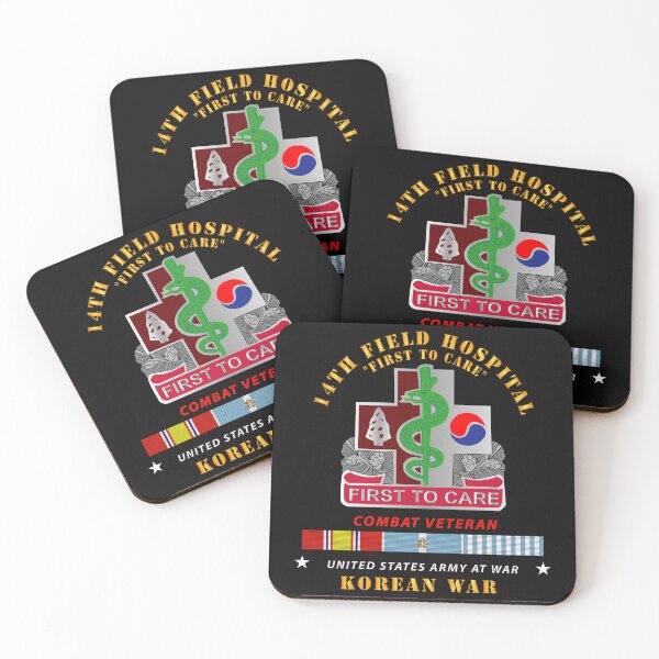Item preview, Army - 14th Field Hospital - Korean War w KOREA War SVC designed and sold by Military Insignia Products.