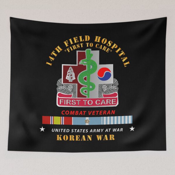 Item preview, Army - 14th Field Hospital - Korean War w KOREA War SVC designed and sold by Military Insignia Products.