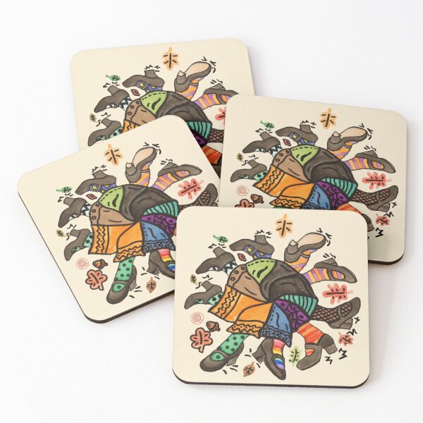 Item preview, Witches' Dancing Circle – Autumn Rituals in Watercolor designed and sold by DianaAlunaImage.