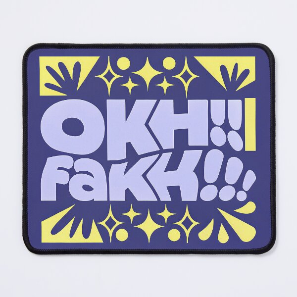 Item preview, Ohhhhh Bold Typography Creative Motifs Vibrant Designs Colors designed and sold by ART ATTACK ZONE.