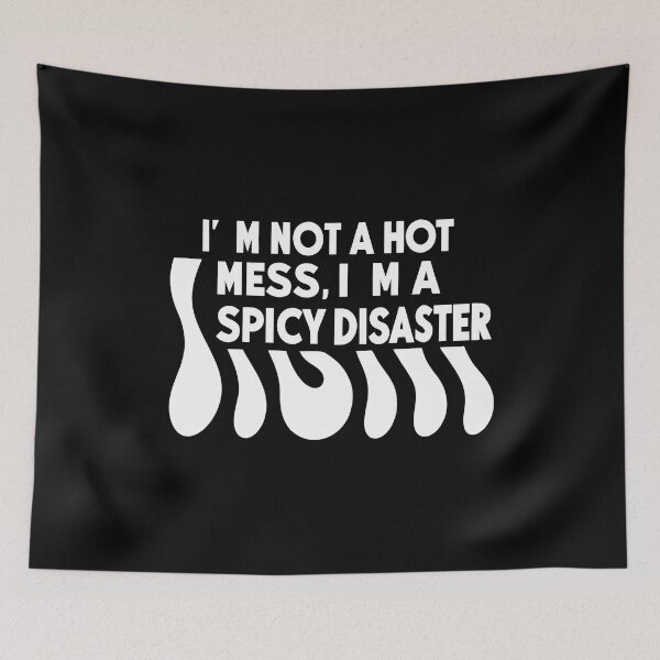 Item preview, Spicy Disaster Typography Creative Motifs Vibrant Designs Colors designed and sold by ART ATTACK ZONE.