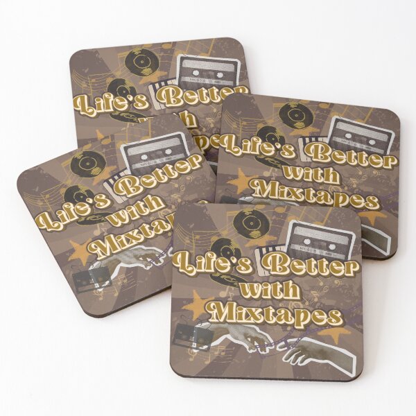 Item preview, Life’s Better with Mixtapes – Retro Cassette Tape Design designed and sold by RetroFlow Designs..