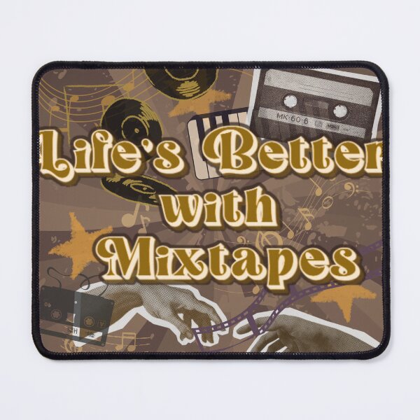 Item preview, Life’s Better with Mixtapes – Retro Cassette Tape Design designed and sold by RetroFlow Designs..