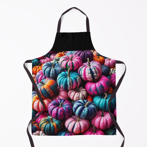 Item preview, Fantasy Pumpkin Stack – Bold Pink and Blue Autumn Magic designed and sold by EmeraldeaArt.