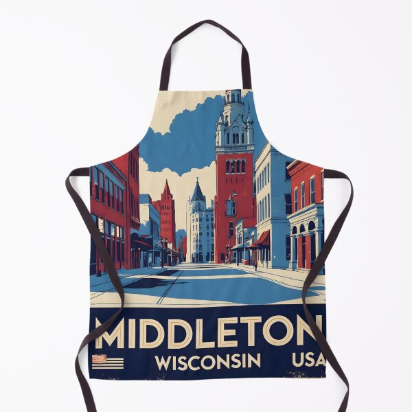 Item preview, Middleton Wisconsin 1950s USA Vintage Travel Tourism designed and sold by TravelersGems.