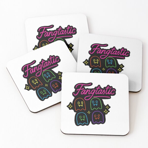 Item preview, 80s Neon Fangtastic Arcade Ghost designed and sold by MoeJoedesign .