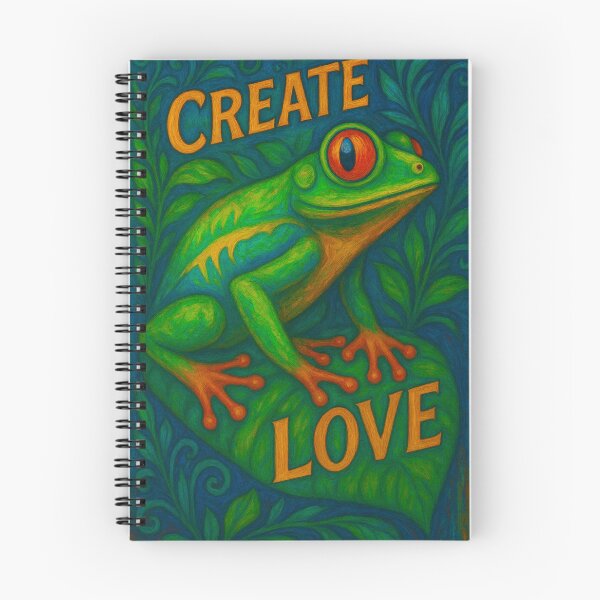 Artikelvorschau, Psychedelische Froschkunst – Schaffen Sie inspirierendes Design für die Liebe entworfen und verkauft von RetroRespect.