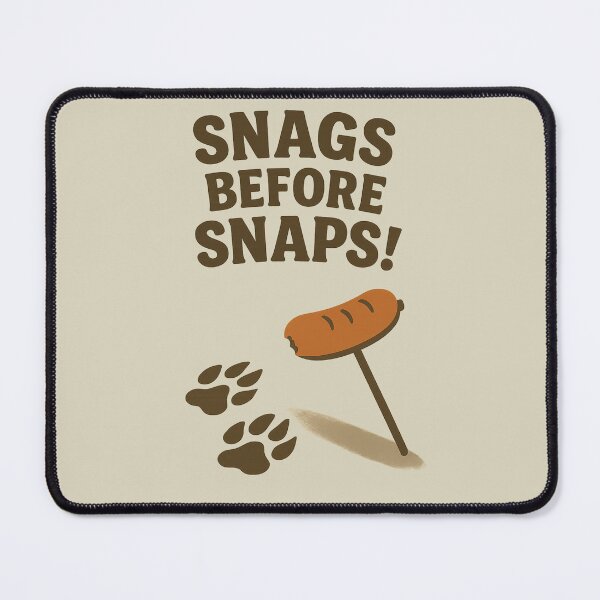 Item preview, Snags Before Snaps – Funny Aussie BBQ T-Shirt with Croc Twist designed and sold by AdelStore.