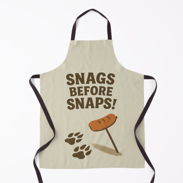 Item preview, Snags Before Snaps – Funny Aussie BBQ T-Shirt with Croc Twist designed and sold by AdelStore.