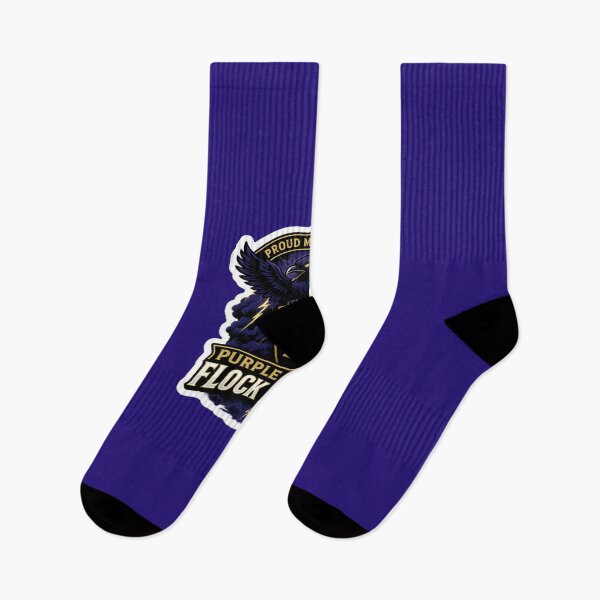 Item preview, Flock Nation Sticker – Fierce Raven Fan Design Baltimore Pride designed and sold by CoachEkong.