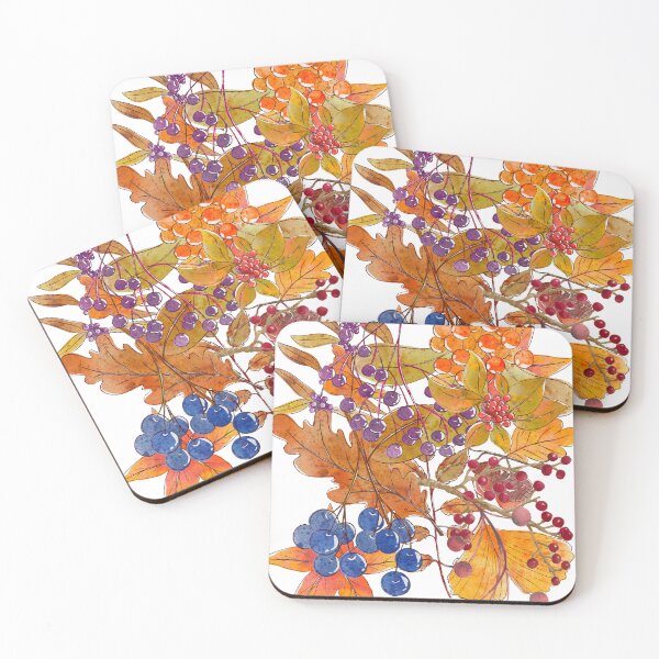 Item preview, colorful autumn,  autumn full of berries designed and sold by DZIERANA.