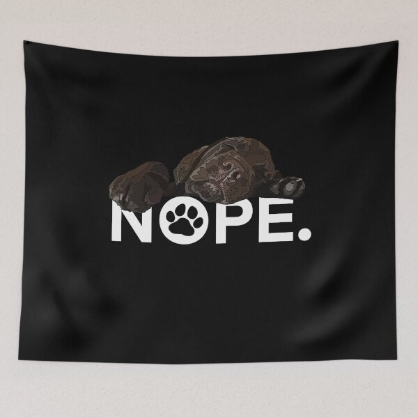 Item preview, Nope Sleepy Chocolate Lab Puppy designed and sold by Just-Arts-4U.