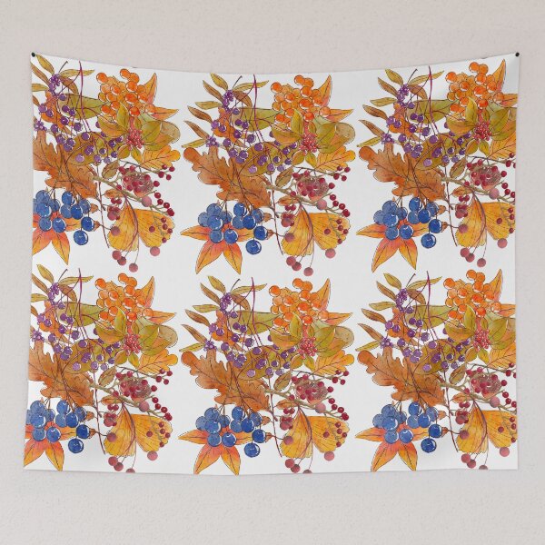 Item preview, colorful autumn,  autumn full of berries designed and sold by DZIERANA.