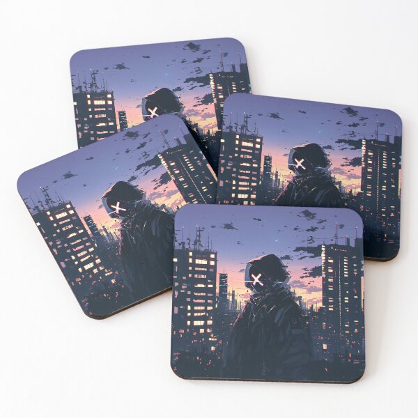 Item preview, Glitch Masked Figure at Dusk designed and sold by Christian Weiss.
