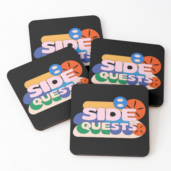 Item preview, Side Quests Typography Creative Motifs Vibrant Designs Colors designed and sold by ART ATTACK ZONE.