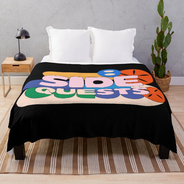 Item preview, Side Quests Typography Creative Motifs Vibrant Designs Colors designed and sold by ART ATTACK ZONE.