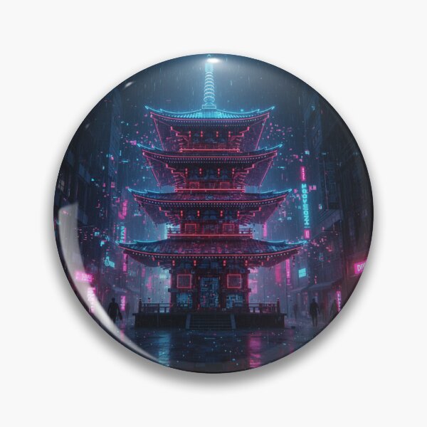 Item preview, Cyber Pagoda: Glitched Temple of Data designed and sold by trend-forge.