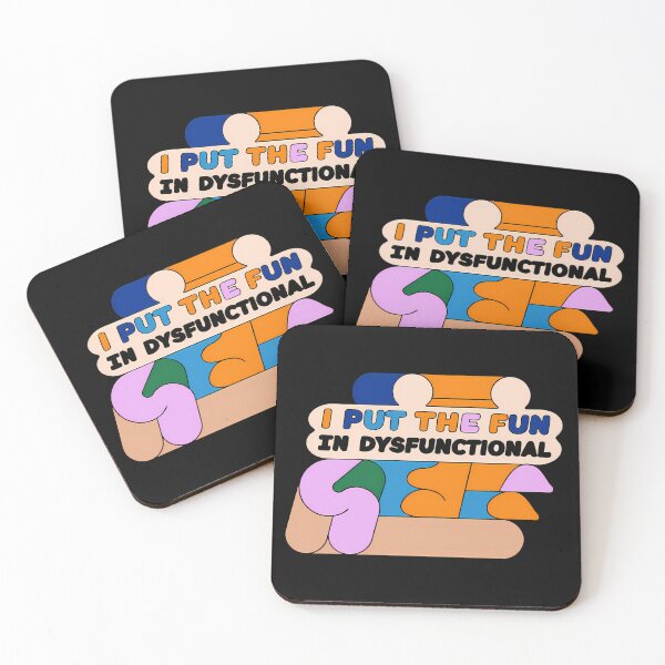 Item preview, I Put The Fun In Dysfunctional Designs Colors designed and sold by ART ATTACK ZONE.