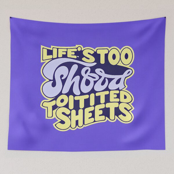 Item preview, Life Bold Typography Creative Motifs Vibrant Designs Colors designed and sold by ART ATTACK ZONE.