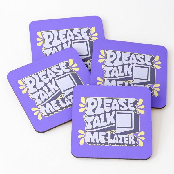 Item preview, Please Talk Me LAter Motifs Vibrant Designs Colors designed and sold by ART ATTACK ZONE.
