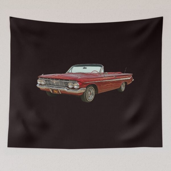Item preview, 1961 Chevrolet Impala Lowrider Convertible – Candy Red Classic designed and sold by Tatko Designs.