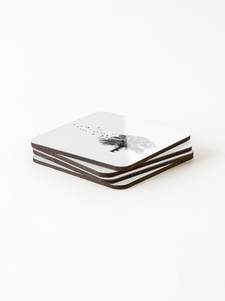 Thumbnail 4 of 5, Coasters (Set of 4), Fading Flight designed and sold by RiosFabricio.