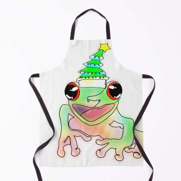 Item preview, Frog Wearing a Christmas Tree Hat – animalzinhats designed and sold by Ashley’sAnimalz.
