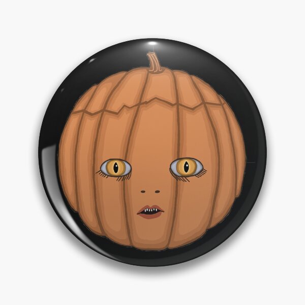 Aperçu de l'œuvre tête de citrouille vampire chat d'Halloween créée et vendue par LisetteBaron.