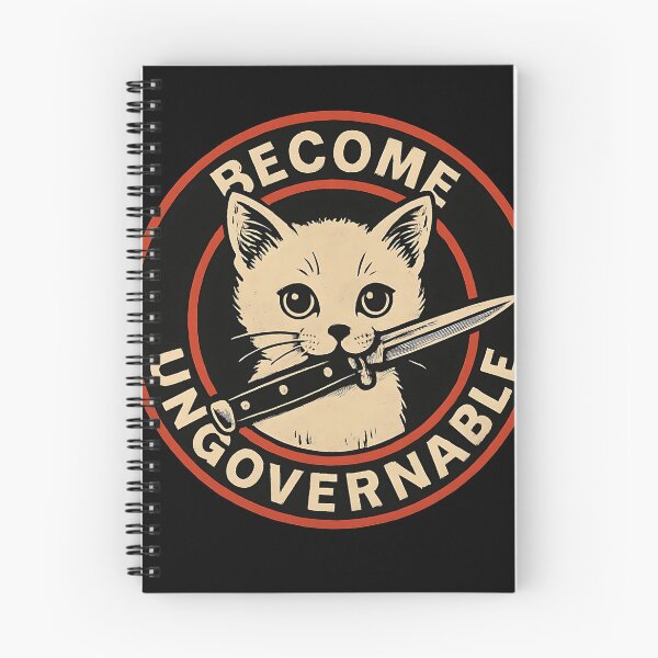 Artikelvorschau, Anarchistische Katze mit Springmesser-Kunst entworfen und verkauft von zptees.
