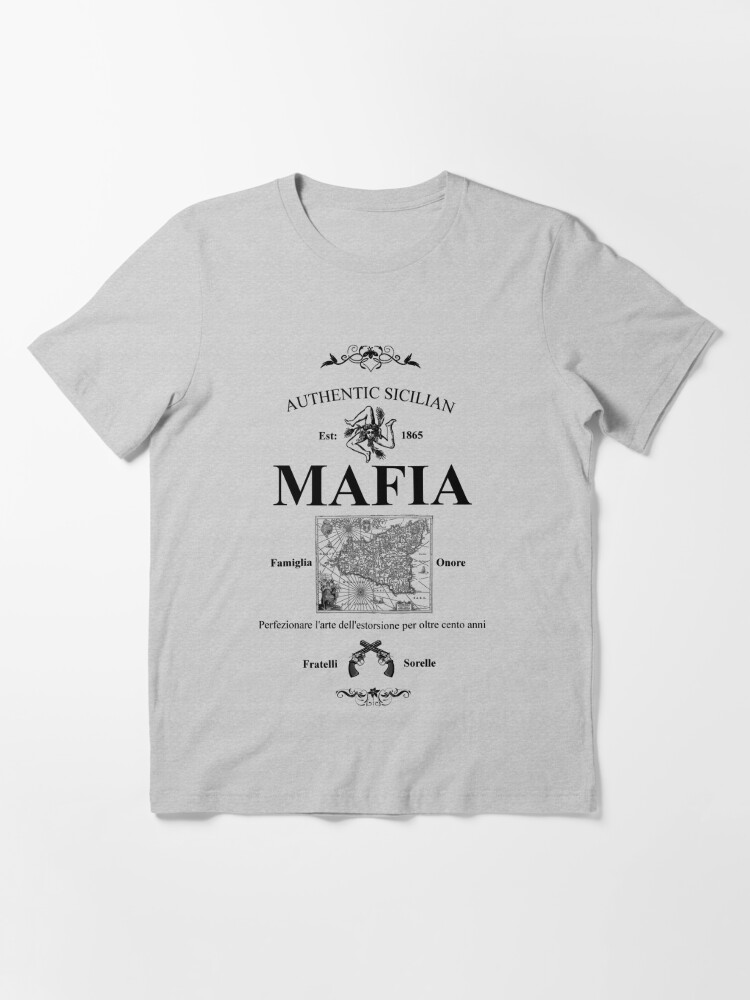 Cosa Nostra Authentic Long sleeve mafia t shirt godfather italy italian sicilian 