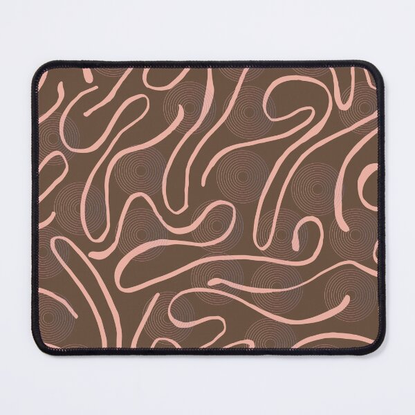 Item preview, Swirly Curly Lines Pattern – Gradient Circle Design on Light Brown Background designed and sold by Cultradesign.