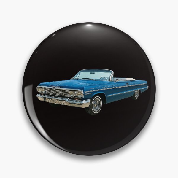 Item preview, 1963 Chevrolet Impala Lowrider Convertible - Candy Blue designed and sold by Tatko Designs.