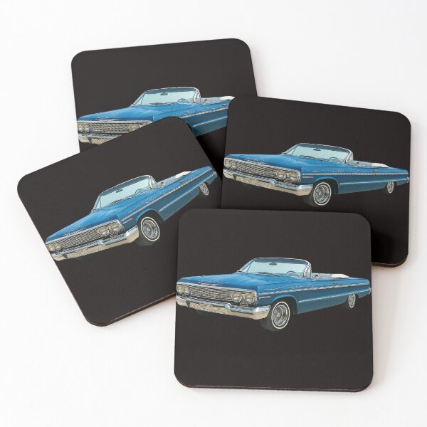 Item preview, 1963 Chevrolet Impala Lowrider Convertible - Candy Blue designed and sold by Tatko Designs.