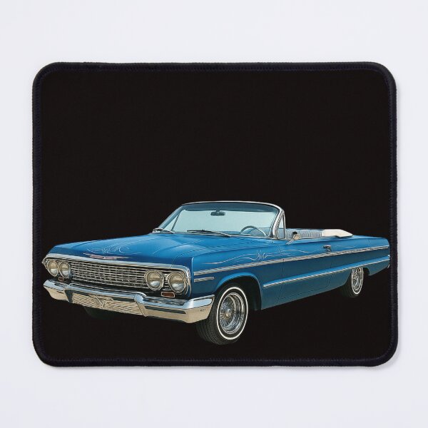 Item preview, 1963 Chevrolet Impala Lowrider Convertible - Candy Blue designed and sold by Tatko Designs.