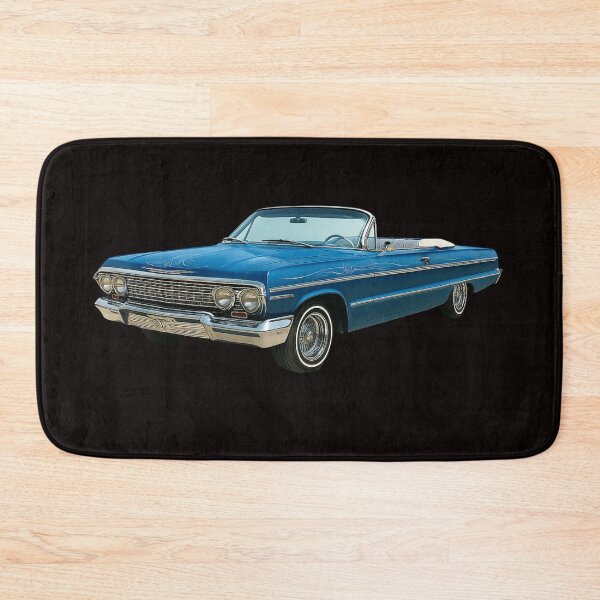 Item preview, 1963 Chevrolet Impala Lowrider Convertible - Candy Blue designed and sold by Tatko Designs.