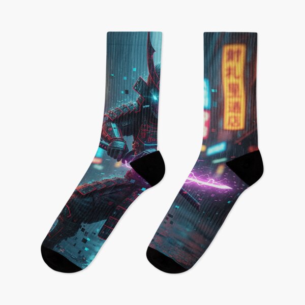 Item preview, Neo-Samurai Glitch: Data Blade Warrior designed and sold by trend-forge.