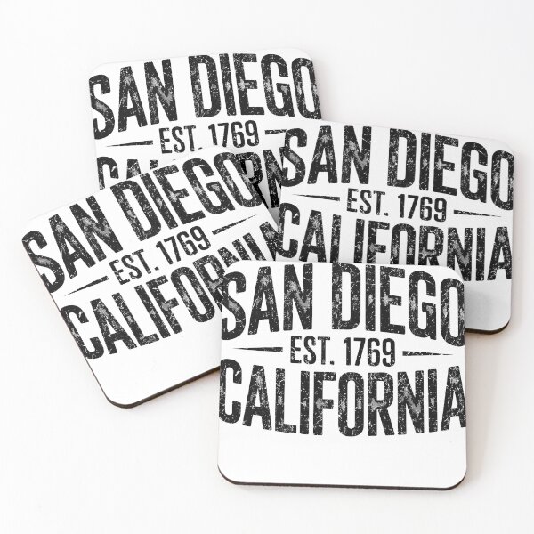 Artikelvorschau, San Diego Kalifornien Retro Vintage Küstentypografie entworfen und verkauft von someraargelia.