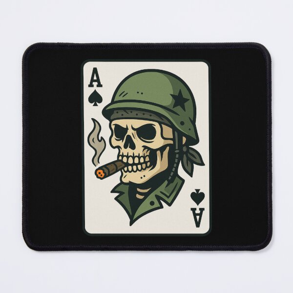Item preview, Soldier Skull Ace of Spades Death Card designed and sold by UNK-Fatigues.