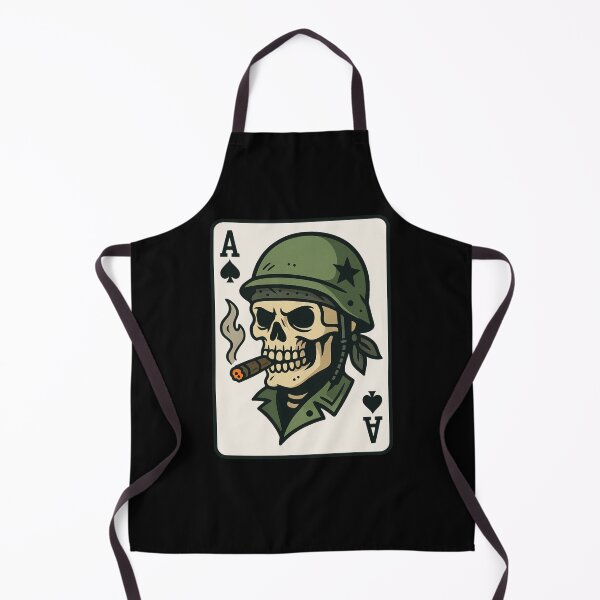 Item preview, Soldier Skull Ace of Spades Death Card designed and sold by UNK-Fatigues.