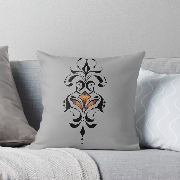 Item preview, Luxurious Golden Fleur-de-Lis Ornament: Art Deco Inspired Floral Design on Black Background designed and sold by Vikiink.