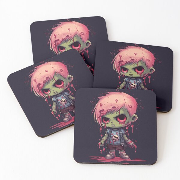 Item preview, Creepy Cute Zombie Boy – Kawaii Undead Punk, Horror Pastel Goth Art designed and sold by ArtBySylvia.