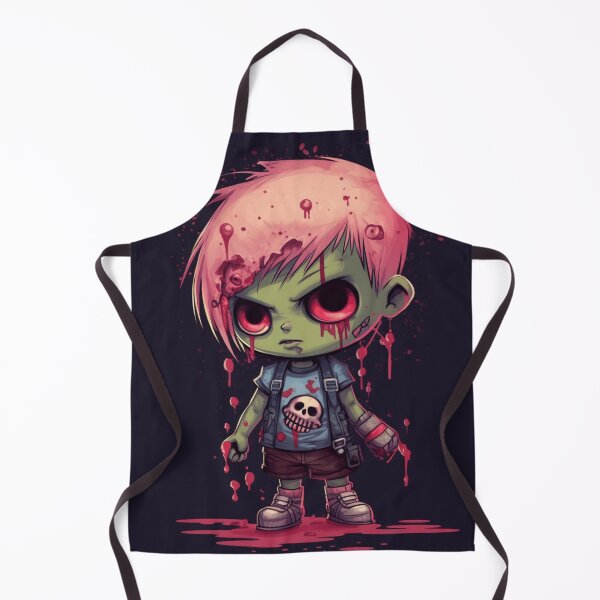 Item preview, Creepy Cute Zombie Boy – Kawaii Undead Punk, Horror Pastel Goth Art designed and sold by ArtBySylvia.